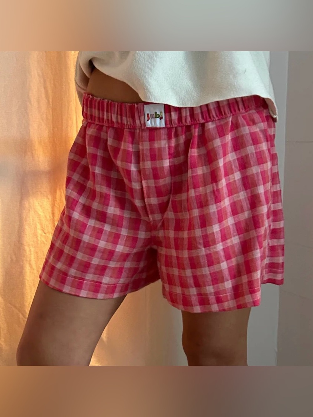 Jubi the Label Boxer Shorts in Sunset Gingham